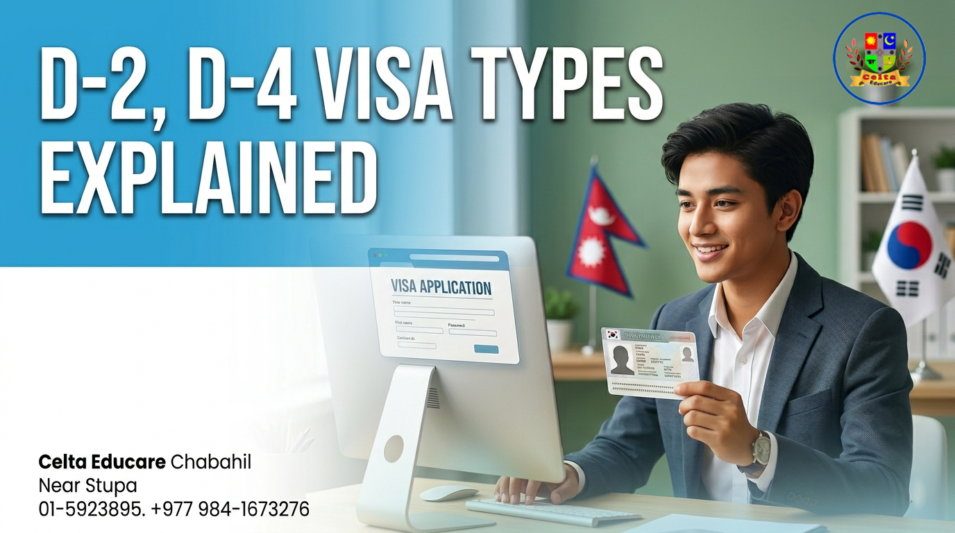 Complete Guide to Korea Student Visa Process from Nepal: D-2, D-4 Visa Types Explained